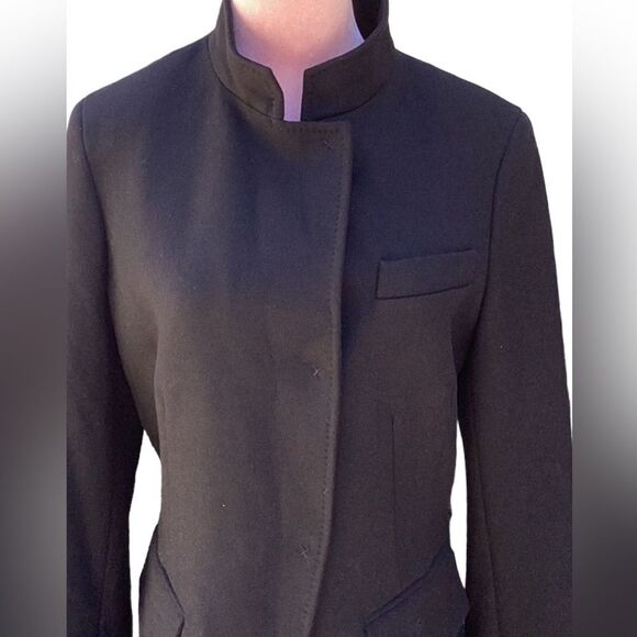 ETCETERA WOMENS BLACK DOUBLE BREASTED BLAZER COAT SIZE 8 - Picture 2 of 6